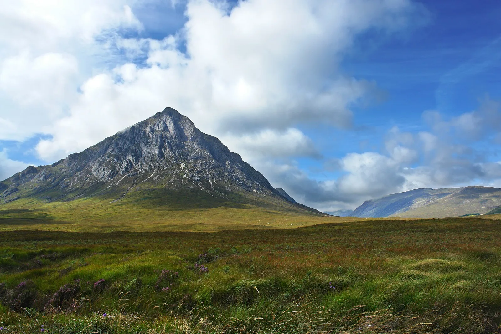 Buachaille Etive Mor at the head of Glen Coe beside the A82
